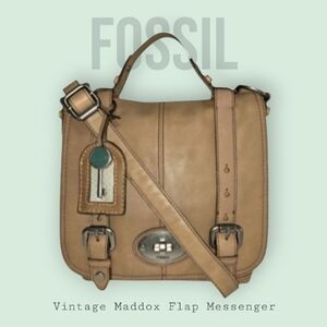 Fossil (Vintage) Maddox Flap Crossbody/Messenger Bag-NEVER USED